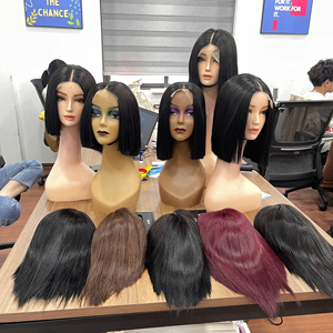NOUVELLE COLLECTION PERRUQUE BOB Cheveux lisses, extensions de cheveux, textures super double drawn, qualité de 8 à 16 pouces, prix de gros - Product Image 3