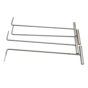 Juego de Elevadores de Fragmentos Molares Extendidos para Equinos, Cuatro Piezas, Reutilizables, Herramientas Veterinarias para Odontología Equina - Product Image 4