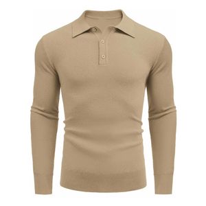 Camisa Polo de Manga Larga Estilo Smart Casual para Hombre, Proveedor de Ropa OEM ODM - Product Image 6