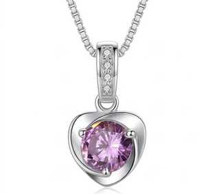 Colgante de diamante moissanita de la mejor calidad para mujer, joyería fina de moda, regalo para cumpleaños y aniversario disponible a buen precio. - Product Image 5