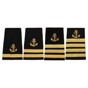 Hombreras Tácticas de Capitán Real con 2 Barras y Detalles de Alambre Dorado, Precio de Fábrica Disponible - Product Image 3