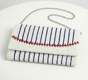Sport Theme <b>Seed</b> Beaded <b>Storage</b> Bag Decorative Baseball Handbag Luxury Women Evening Clutch Fashion Boutique Wholesale Supplier - Product Image 2