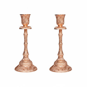 Candelabro Cónico de Aluminio de Lujo Moderno con Acabado en Cobre Antiguo, Hecho a Mano, Ecológico, Decoración para el Hogar de Pascua - Product Image 5