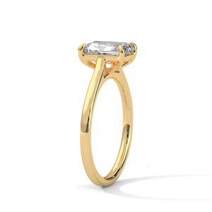 แหวนเพชรทองคำ 14K เพชรเพาะเลี้ยงในห้องปฏิบัติการ แหวนทองคำแท้ 18K สำหรับผู้หญิง สไตล์คลาสสิก รับรองโดย IGI แหวนหมั้น แหวนครบรอบ - Product Image 5
