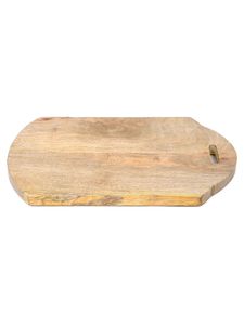 Tabla de cortar de madera rectangular con asa, tabla de cortar natural para cocina, bandeja para servir - Product Image 2