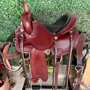 Buy premium Quality Horse Race Track Equipment Barrel Leather Headstall Horse Saddle Seat Set For Sale By Indian Suppliers