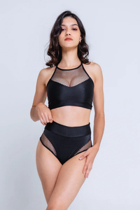 Conjunto de Danza Polo para Mujer, Elegante, Cuello Alto, Cintura Alta, Ropa de Verano para Actuaciones, Ligero y Cómodo - Product Image 2