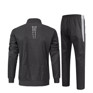 Nouvel ensemble de survêtement décontracté brodé pour homme, collection automne 2026, 100 % coton molletonné respirant, idéal pour le sport - Product Image 3