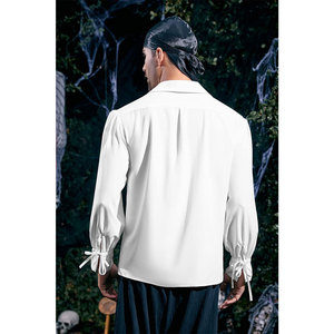 Camisa Pirata para Hombre, Estilo Kilt Escocés, con Cordones, para Festivales, Ropa Pirata, Top Ventas - Product Image 4