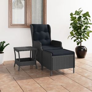 Set Lounge da Giardino Grigio Scuro - Product Image 1