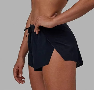 Shorts Falda de Verano Ligeros 100% Algodón con Cintura Elástica Media, Cordón Ajustable, Diseño Drapeado y Aberturas Laterales, con LOGO Personalizado - Product Image 4