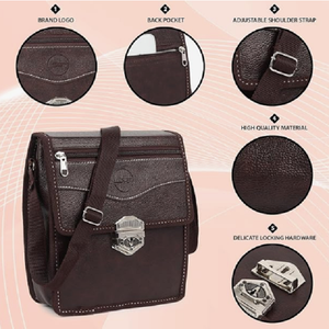 Bolso Bandolera Unisex de Piel Sintética Premium, Ajustable, para Oficina, Universidad, Viajes y Uso Diario - Product Image 5