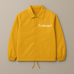 แจ็คเก็ตโค้ชไนลอนวินเทจแบบสั่งทำ OEM ขายส่ง เสื้อกันลมหนา กันน้ำ สำหรับผู้ชายและผู้หญิง ป้ายยี่ห้อส่วนตัวด้านหน้า - Product Image 1