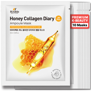 Mascarilla Facial Coreana BIAIfekt con Colágeno y Miel, Ampolla Iluminadora, Antienvejecimiento, Calmante, Hidratante y Minimizadora de Poros - Product Image 1