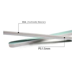Custom Logo Floral Design <b>Nail</b> File 100/120 100/180 180/240 Precision Manicure Tool Plastic Smooth Tip - Product Image 1