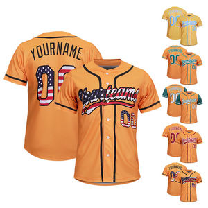 เสื้อเบสบอลผู้ชายแบบสั่งทำพิเศษ พิมพ์ลายแบบ Sublimation เต็มตัว ชุดกีฬาระบายอากาศ แห้งเร็ว เสื้อทีมเบสบอล บริการ OEM - Product Image 3