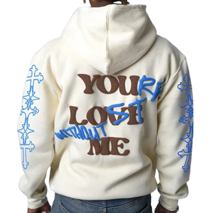 Sweat à capuche oversize personnalisé pour homme, style streetwear, imprimé en relief, 100 % coton, design brodé, grammage lourd, impression 3D en mousse - Product Image 5