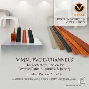 โปรไฟล์ขอบ PVC คุณภาพสูง รูปตัว E กันน้ำ สำหรับตกแต่งเฟอร์นิเจอร์ ผนัง แผงฝ้าเพดาน ครัวสำเร็จรูป - Product Image 5