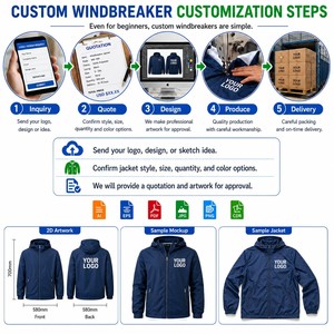 High-quality Waterproof Wind <b>Jacket</b> Zipper <b>Packable</b> Windproof Cycling Clothing Hood Outdoor Hiking Windbreaker <b>Jacket</b> - Product Image 6