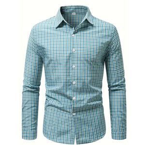 Chemise de bureau pour hommes en gros, 100 % coton sergé, personnalisation de marque, fournisseur d'usine OEM, séchage rapide, respirante - Product Image 1