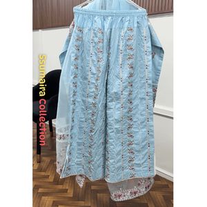 Ensemble Salwar Kameez 3 Pièces en Coton Collection Ssumaira – Style Formel, Séchage Rapide, Broderie Détaillée, Pantalon Tendance Flapper pour Fête - Product Image 2