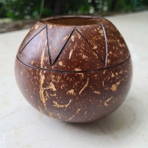 Maceta redonda natural de bajo costo, maceta de cáscara de coco, macetas para flores, decoración de jardín para interiores y exteriores - Product Image 2