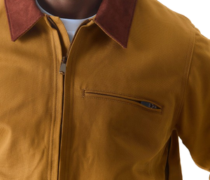 100% Cotton Fabric <b>Men</b> <b>Canvas</b> Worker <b>Jacket</b> Breathable Flame Resistant Work Wear Mechanic <b>Jackets</b> - Product Image 4