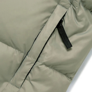 Men's Hooded Canvas Puffer Jacket Thick Polyester Wadding Eco-Friendly Windproof Casual Winter <b>Coat</b> <b>Zipper</b> Closure Solid Color - Product Image 6