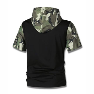 Sweat à capuche demi-manches haut de gamme, design personnalisé, respirant, vêtements de sport, tenue décontractée, service de fabrication OEM ODM - Product Image 4