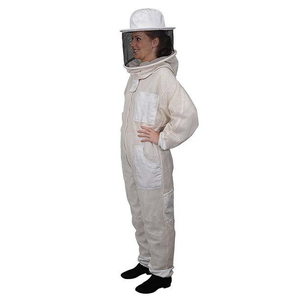 Combinaison d'apiculture 2026, équipement de protection intégral avec voile, blanche, respirante, coupe standard pour apiculteurs - Product Image 1