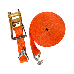 GTCFI Heavy Duty 25mm Ratchet Strap with <b>Hooks</b> | Cargo Tie Down Belt for Load Securing - Product Image 1