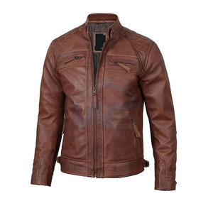Blouson de moto pour homme 2026 en cuir premium, matériau de haute qualité, style veste d'extérieur, design personnalisé, blouson durable - Product Image 5