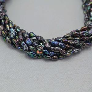 Cuentas de Perlas de Agua Dulce Naturales de 4mm 5mm 6mm en Color Verde, Morado y Azul, Ideales para la Elaboración de Joyas y Accesorios al Precio Más Bajo - Product Image 4