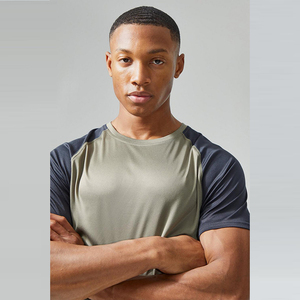 Camisetas Deportivas Lisas Personalizadas al por Mayor, Camisetas de Gimnasio para Hombre de Manga Corta de Algodón y Poliéster Cómodas - Product Image 6