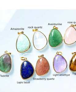 Handmade Rough Jasper Gemstone <b>Tree</b> of Life Pattern Pendant <b>Necklace</b> for Wedding - Product Image 6