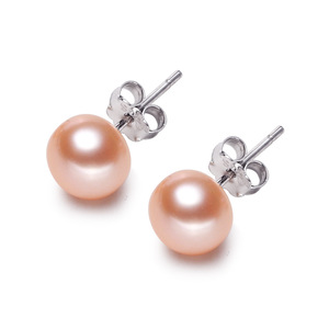 Pendientes Versátiles de Plata de Ley S925 Zhuji, Estilo Princesa, Perlas Impecables de Alto Brillo de 8-9 mm, Pendientes Elegantes de Varios Tamaños - Product Image 5