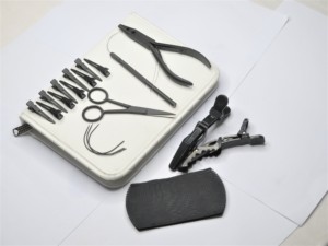 Kit d'outils de pose d'extensions capillaires de salon les mieux notés : Pince à ouvrir les anneaux, Pince à sertir les micro-anneaux, Pince à séparer les mèches - Product Image 6