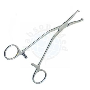 Pinzas para Sujetar Huesos Dingman de 7.5 Pulgadas, Mandíbulas Angulares Dentadas 2x2, Dientes Afilados, Acero Inoxidable, Instrumento Quirúrgico Ortopédico - Product Image 2