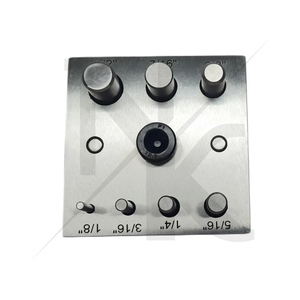 Cortador de Discos de Precisión, Forma Redonda, con 7 Punzones de Tamaño 1/8" - 1/2", para Joyería, Acero Inoxidable, Diferentes Formas - Product Image 3