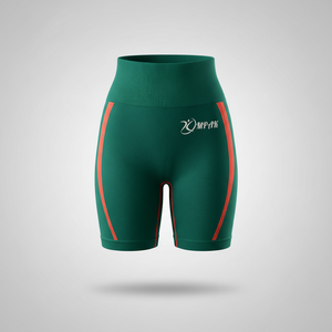 กางเกงขาสั้นออกกำลังกายผู้หญิง ระบายอากาศได้ดี ทรงสปอร์ต ยกกระชับสะโพก ดีไซน์รัดรูป เหมาะสำหรับฟิตเนส โยคะ ปั่นจักรยาน เอวไร้ตะเข็บ - Product Image 1