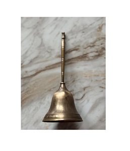 Hermosa Campana de Mano de Latón, Elaborada para Ceremonias Espirituales, Decoración de Salas de Meditación y Sonido Religioso Clásico - Product Image 4