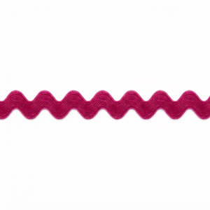 Ruban en velours ric-rac rose foncé de 15 mm pour accessoires de ballet, mode poupée, cadeaux de fête, bordures de scrapbooking, stylisation de cadeaux, export en gros - Product Image 2