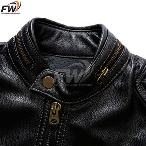 Chaqueta de Cuero para Hombre, Superventas, Mangas Largas, Nuevo Diseño, Transpirable, Precio al por Mayor, Personalizable, Ligera, Impermeable y Ecológica - Product Image 3