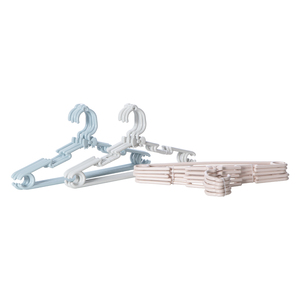Cintres HALO minimalistes en plastique PP injecté, légers, avec crochet, pour armoire et salon, organisateur de vêtements, blanc et bleu - Product Image 5