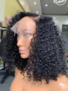 2021 vente chaude vietnamienne vierge fermeture de cheveux humains perruque Style eurasien avec des vagues bouclées Remy qualité de cheveux - Product Image 2