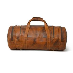 Brown Leather <b>Golf</b> Bag Vintage Duffel <b>Golf</b> Carry Bag Travel Sports Bag - Product Image 2