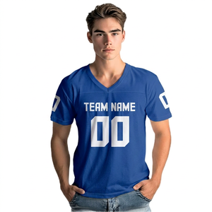 เสื้อเจอร์ซีย์อเมริกันฟุตบอลคอวีสำหรับผู้ชาย พิมพ์ชื่อทีมและหมายเลข ระบายเหงื่อได้ดี แขนสั้น ทรงปกติ สำหรับผู้ใหญ่ - Product Image 5