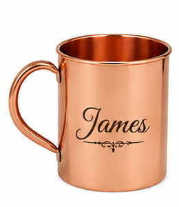 Taza de cobre personalizada con el nombre de John y grabado personalizado |   Taza para Beber Hecha a Mano de Cobre Puro |   Taza de Regalo Premium - Product Image 5