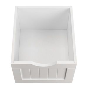 Mobiletto da Bagno Moderno in MDF Bianco con Anta Singola e 4 Cassetti Salvaspazio per Casa/Hotel - Product Image 5