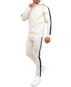 Última tendencia moda Puff impresión al por mayor de alta calidad sudaderas con capucha pantalones de chándal con cremallera completa hombres y mujeres chándal deportivo - Product Image 3